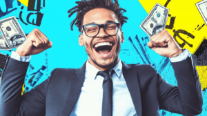 A financial planner showing a budget surplus