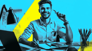 A financial planner showing a budget surplus1