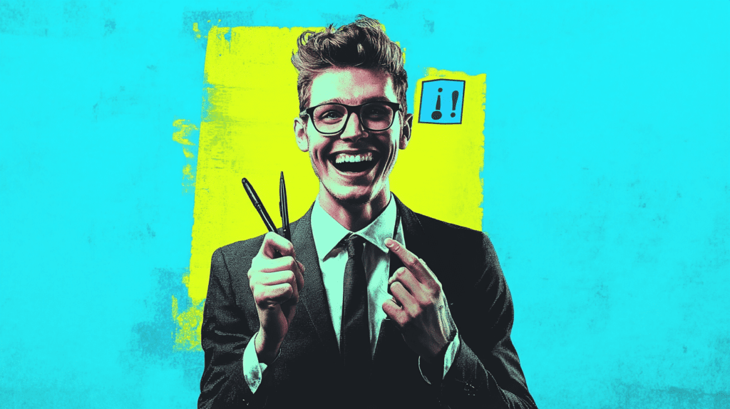 A product owner a woman and a man pointing 6