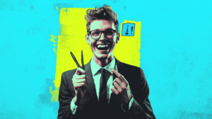 A product owner a woman and a man pointing 6