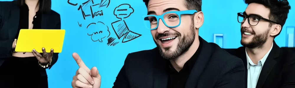 An HR manager showing engagement metrics